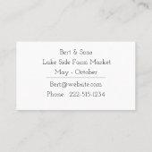 Cherry Stems Visitekaartje (Achterkant)