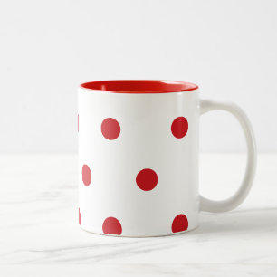 Cherry Stippen Tweekleurige Koffiemok