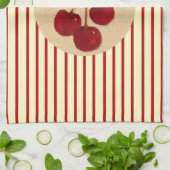 Cherry Stripe Kitchen Towel Theedoek (Gevouwen)