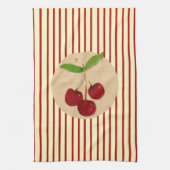 Cherry Stripe Kitchen Towel Theedoek (Verticaal)