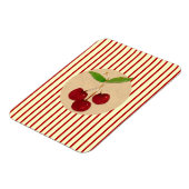 Cherry Stripe Premium Flexi Magnet Magneet (Linkerzijde)