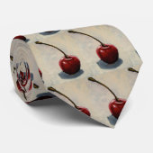 CHERRY STROPDAS, ORIGINELE KUNST STROPDAS (Opgerold)