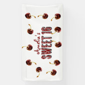 Cherry Sweet 16 Gepersonaliseerde partij Spandoek (Verticaal)