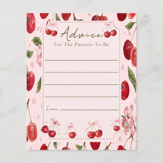 Cherry Sweet Advice for parents (Voorkant)