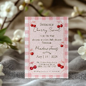 Cherry Sweet - Baby Shower Invitation Kaart