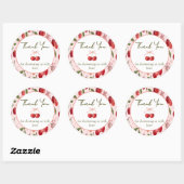 Cherry Sweet baby shower sticker (Vel)