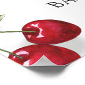 Cherry Sweet Baby shower Welkom Foam Board Poster (Hoek)