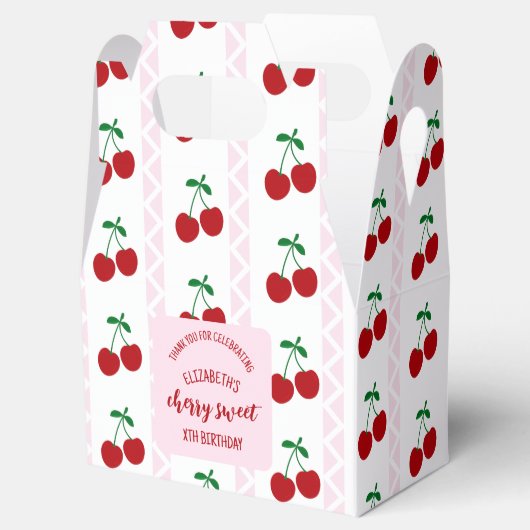 Cherry Sweet Birthday Bedankdoosjes (Geopend)