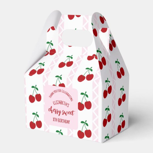 Cherry Sweet Birthday Bedankdoosjes (Voorkant Zijde)