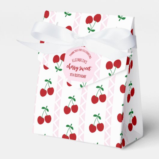 Cherry Sweet Birthday Bedankdoosjes (Voorkant Zijde)