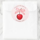 Cherry Sweet Birthday Dit boek is van Ronde Sticker (Tas)