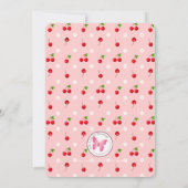 Cherry Sweet Birthday Kaart (Achterkant)