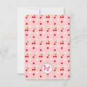 Cherry Sweet Birthday Kaart (Achterkant)