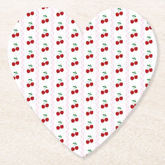 Cherry Sweet Birthday Kartonnen Onderzetters (Voorkant)