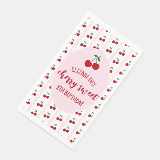 Cherry Sweet Birthday Napkins Servet (Hoek)