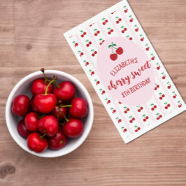 Cherry Sweet Birthday Napkins Servet