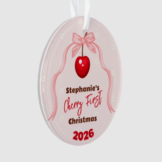 Cherry Sweet Birthday Ornament (voorkant)