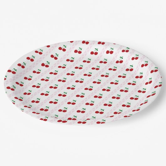 Cherry Sweet Birthday Papieren Bordje (Gekanteld)