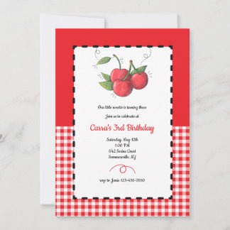 Cherry Sweet Birthday Party Kaart