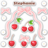 Cherry Sweet Birthday Sticker (Voorkant)