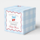 Cherry Sweet Blue Coquette Baby shower Favoriete D Bedankdoosjes (Achterkant)