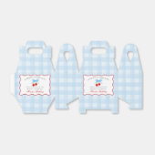 Cherry Sweet Blue Coquette Bow Verjaardag Favoriet Bedankdoosjes (Uitgevouwen)