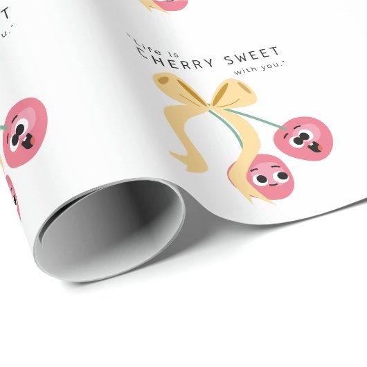 CHERRY SWEET CADEAUPAPIER (Rol Hoek)