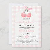 cherry Sweet Cherries Baby shower Kaart (Voorkant)