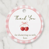 Cherry Sweet Favor Tag Bedankjes Labels (Voorkant)