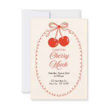 Cherry Sweet Feest Uitnodiging 🍒