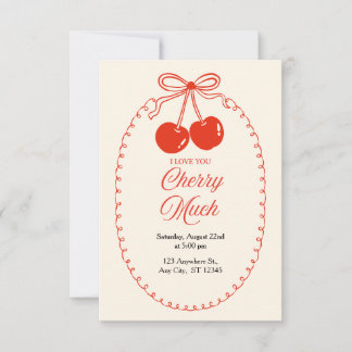 Cherry Sweet Feest Uitnodiging 🍒