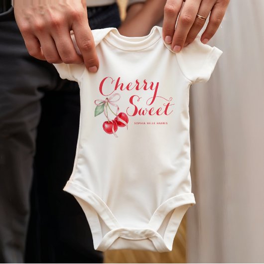 Cherry Sweet gepersonaliseerd Romper