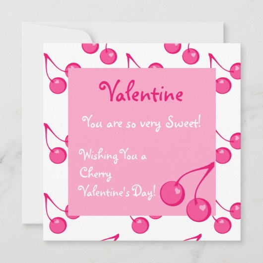 Cherry Sweet-Hearts Feestdagenkaart (Voorkant)