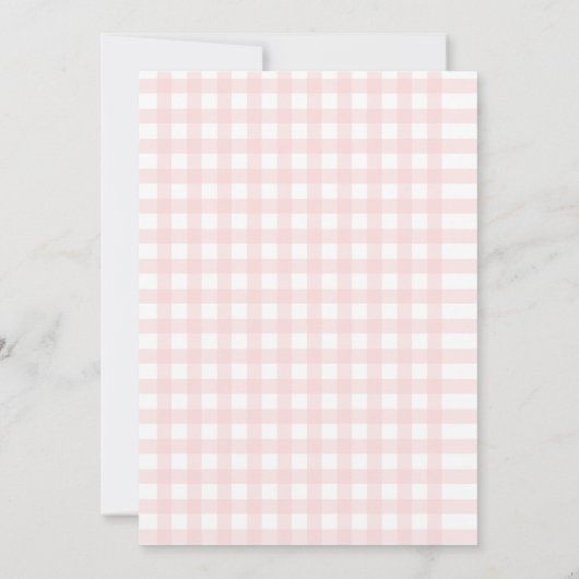 Cherry Sweet is onderweg naar Baby shower Kaart (Achterkant)