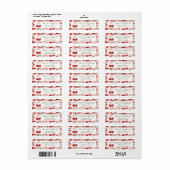 Cherry Sweet retouradreslabel Etiket (Full Sheet)