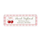 Cherry Sweet return address label (Voorkant)