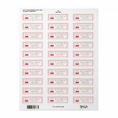 Cherry Sweet return address label (Full Sheet)