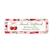 Cherry Sweet return address label (Voorkant)