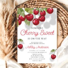 Cherry Sweet Theme Baby shower Kaart