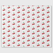 Cherry Sweet Verjaardag Cadeaupapier (Vlak)