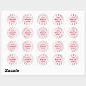 Cherry Sweet Verjaardag Ronde Sticker (Vel)