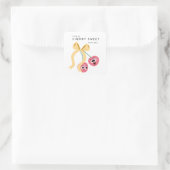 CHERRY SWEET VIERKANTE STICKER (Tas)