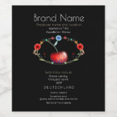 Cherry Sweet Young Wine Wijn Etiket (Enkel label)