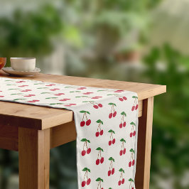 Cherry Table Runner Korte Tafelloper
