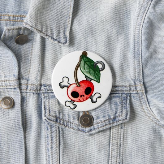 Cherry Tattoo Ronde Button 7,6 Cm (In situ)