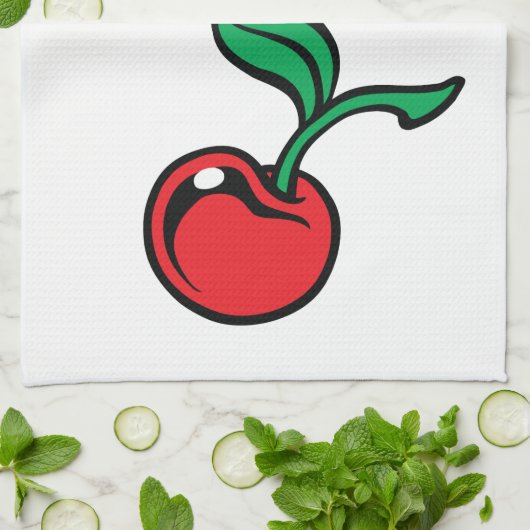 Cherry Theedoek (Gevouwen)