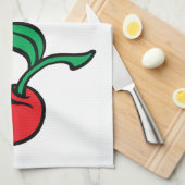 Cherry Theedoek (Quarter Fold)