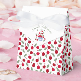 Cherry Theme Waterverf Baby shower Bedankdoosjes