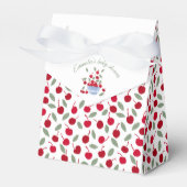 Cherry Theme Waterverf Baby shower Bedankdoosjes (Voorkant Zijde)