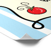 Cherry Tomato Baby shower Welkomstbord Poster (Hoek)